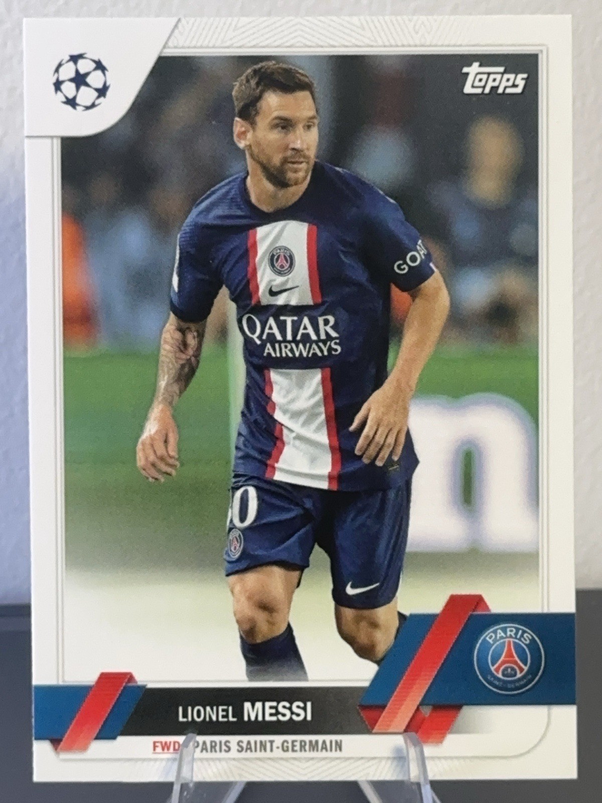 Lionel Messi 2022-23 Topps UEFA Club Competitions #1 PSG Champions League