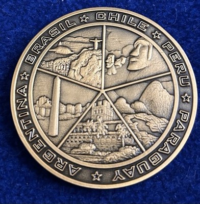 DEA Southern Cone Brazil Chile Peru Argentina Paraguay Challenge Coin