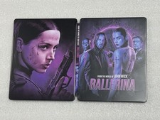 John Wick Ballerina Custom Made G2 Steelbook/SteelUp Case For Movie (No Disc)