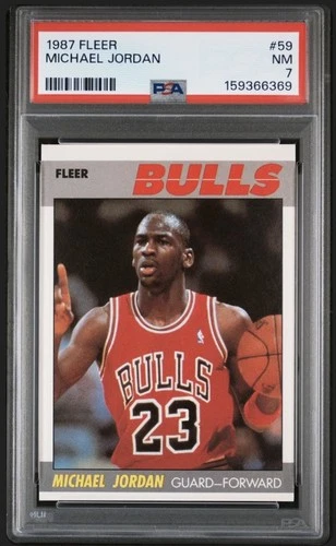 1987 FLEER Michael Jordan #59 PSA 7++ HIGH END new grade 2026