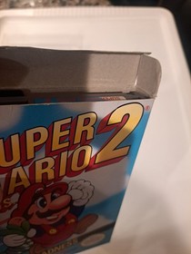 NES Super Mario Bros 2 Con Caja Y Folleto CIB Completo Nintendo &iexcl;Muy Limpio!