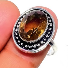 Smoky Quartz Gemstone 925 Sterling Silver Jewelry All Size Ring For Gift