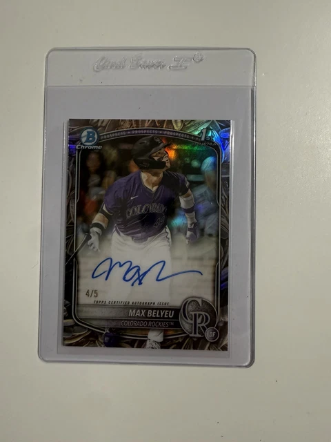 2025 Bowman Draft Chrome Max Belyeu Sunflower Seed Auto 4/5 SSP