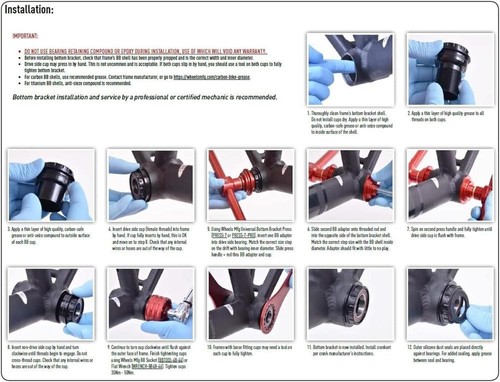 Press Fit 30 to Outboard Bottom Bracket with ABEC 3 Bearings Shimano 24mm - Picture 6 of 7