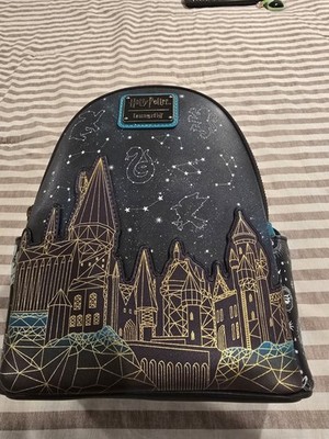 Loungefly Harry Potter Hogwarts Mini Backpack - Glow In The  display picture 3