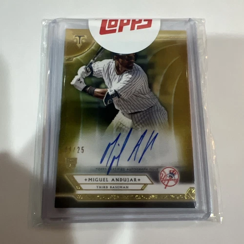 2018 topps transcendent miguel andujar autograph gold /25