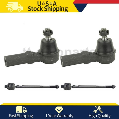 4Pc Front Inner Tie Rod End and Boots Steering for Infiniti I30 Nissan Maxima