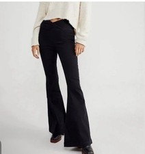 Pantalones de mezclilla We The Free/Free People para mujer 24 Venice Beach tiro alto acampanados cruzados
