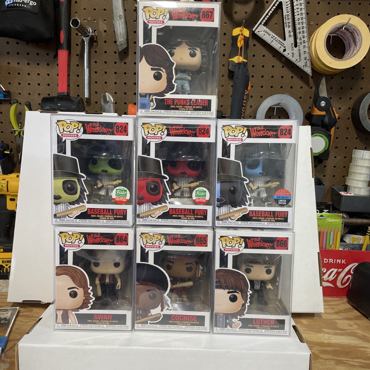 Funko Pop THE WARRIORS SET OF 7 #s 864-867 & 824 Baseball Furies