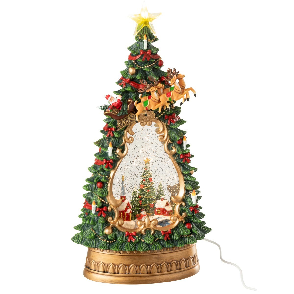 Sapin de Noël lumineux Village 33cm multicolore pour raviver la magie des fêtes