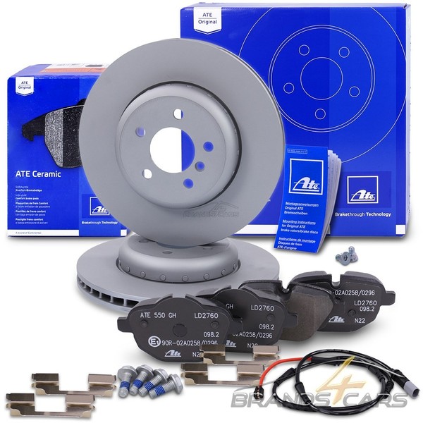 ATE Bremsscheiben Ø330+CERAMIC BremsbelÄGe +Warnkontakt Hinten FÜR BMW 5-ER F11-image