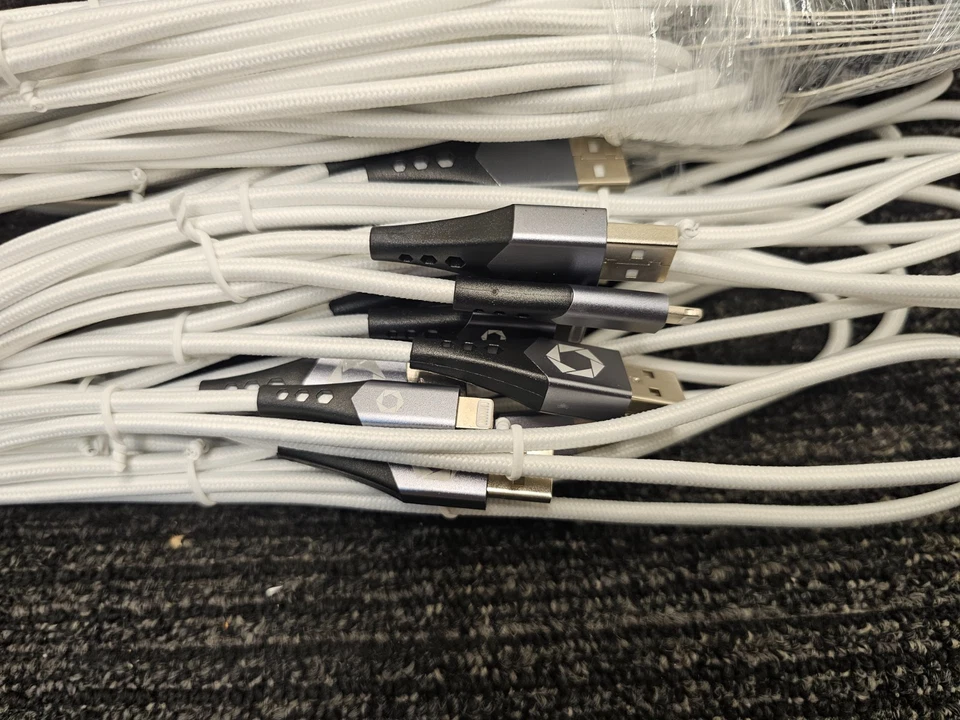 (QTY 12) Celltronix Titanium 8 foot iPhone Charging Cable - Image 3 of 4