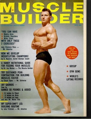 NOV 1963 Muscle Builder Magazine     YVON BRUNET   JOHN TRISTRAM  MUSCLE POWER