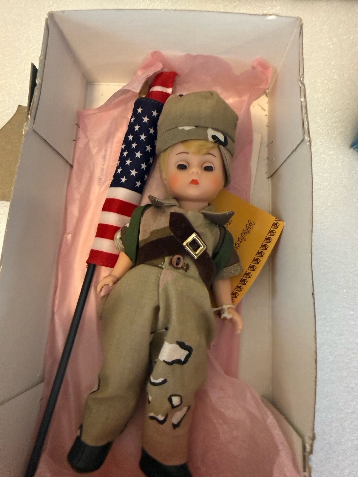 RARE Vtg Madame Alexander 8" Welcome Home Girl Doll # 91-3 /