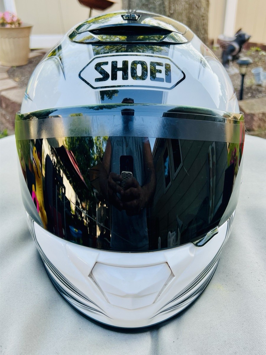 Shoei QWEST Diabolical White & Black Full Face Helmet/Dark Tint
