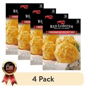 (4 Pack) Cheddar Bay Biscuit Mix, Makes 10 Biscuits, 11.36 Oz Box