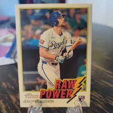 2026 Topps Heritage Jac Caglianone RC Raw Power Insert #RP-JC Kansas City Royals