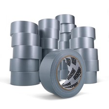Bulk Silver Duct Tape - 24 Roll Multi Pack - 30 Yards x 2 Inch - Duct Tape He...