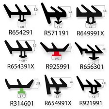 uPVC Window & Door Fir Tree Gasket Double Glazing Black Rubber Repair Seal PVC.