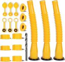 Upgraded Gas Can Spout Replacement, 3-pack Fuel Can Spout Nozzle Leak-proof Desi