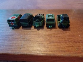 Galoob Micro Machines Military Vehicle Lot of 5 Green Vehicles #7 GB66
