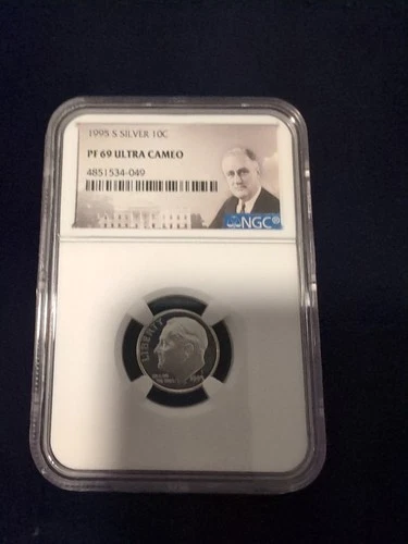 1995 S Silver Roosevelt Dime NGC PF 69 Ultra Cameo
