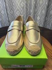 NWOT In Original Box Sam Edelman Leather Kai Espadrille Loafer Women's Size 8M