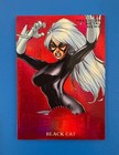 2017 Fleer Ultra Spider-Man Metal Red PMG MM6 Black Cat 45/99 Marvel