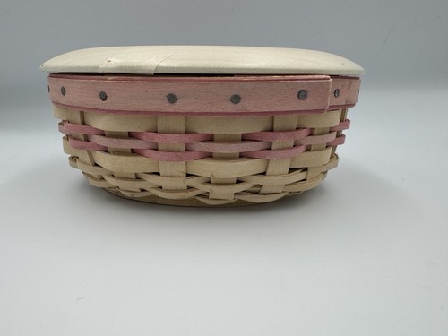 Longaberger 2005 Horizon Of Hope Basket,Protector, Lid, Pink - Picture 1 of 8