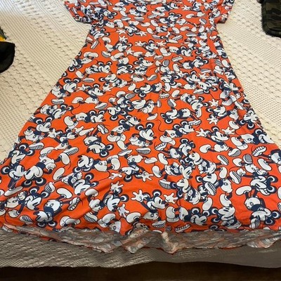LuLaRoe orange limited Mickey Mouse dress Size S #mickeymouse #disney