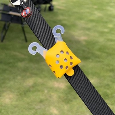 4 Pieces Frog Fastener Bright Illuminated Tent Rope Decoration Hook Attachment