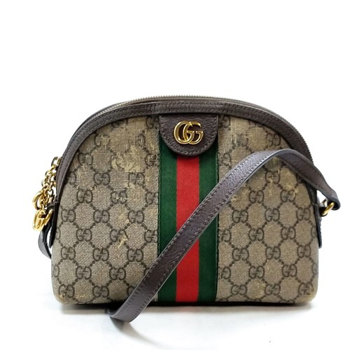 Gucci Sherry Line Shoulder Bag Brown PVC 499621001998 1096316