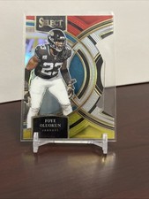 2023 Panini Select - Premier Level Foye Oluokun #139 Red & Yellow Prizm Die-Cut