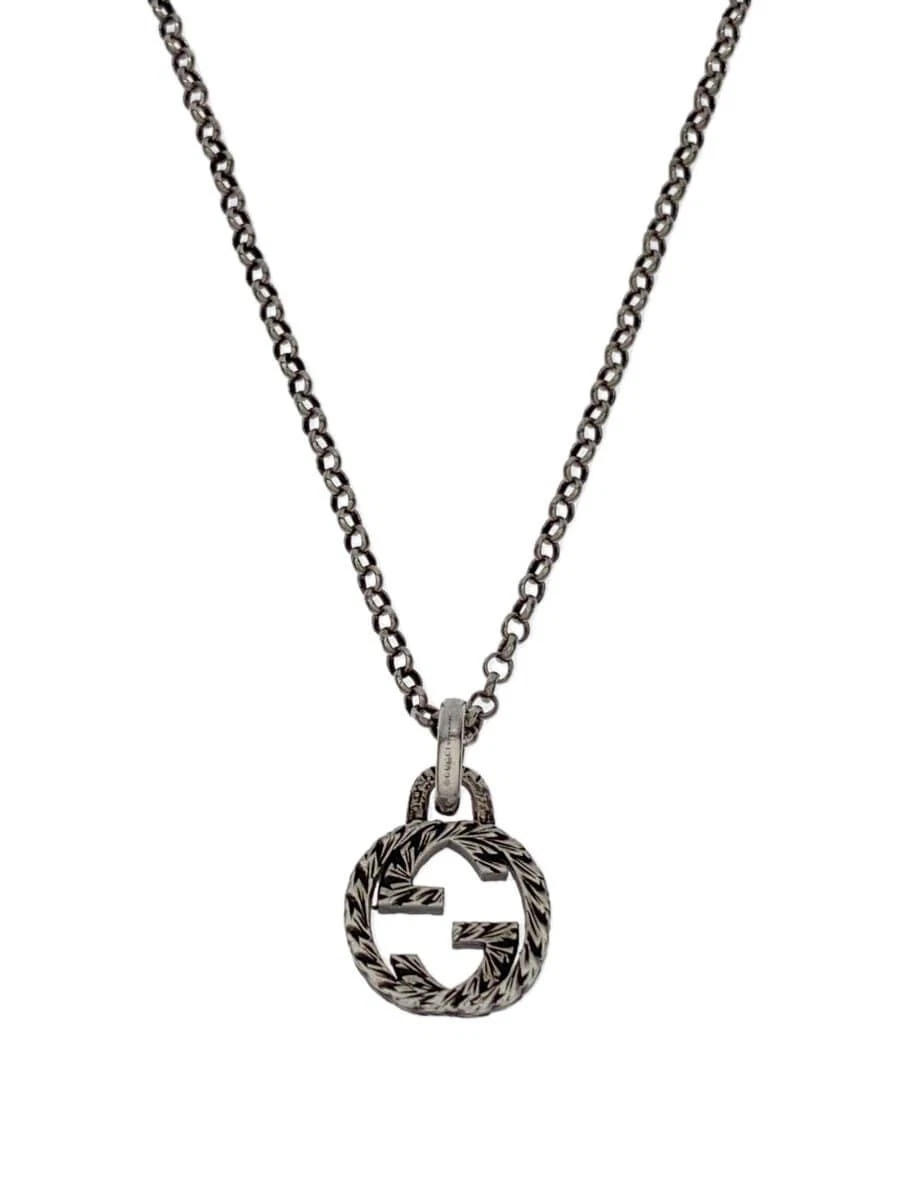Collier GUCCI_Emboîtement G_AG925_Argent SV925 SLV Haut Disponible Homme 
