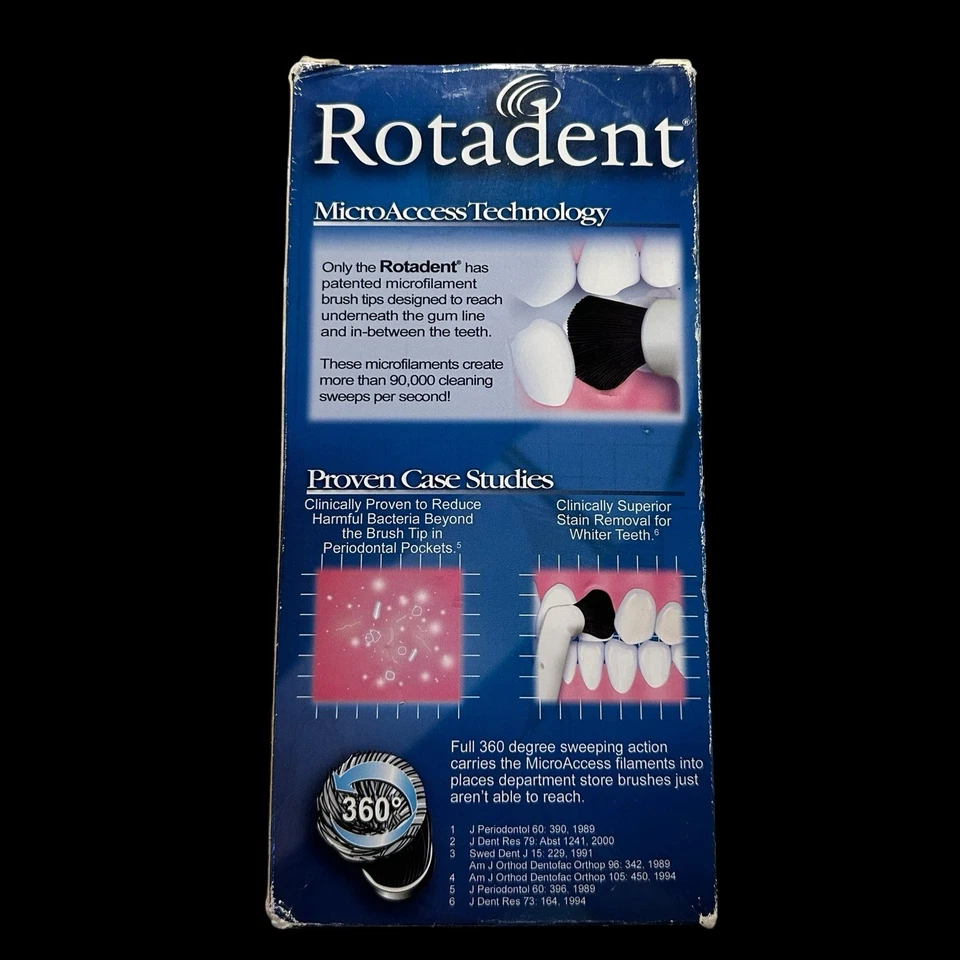 ROTA-DENT CEPILLO DE DIENTES ROTATIVO PROFESIONAL-CONTENIDO SELLADO!!! Foto 3 de 4