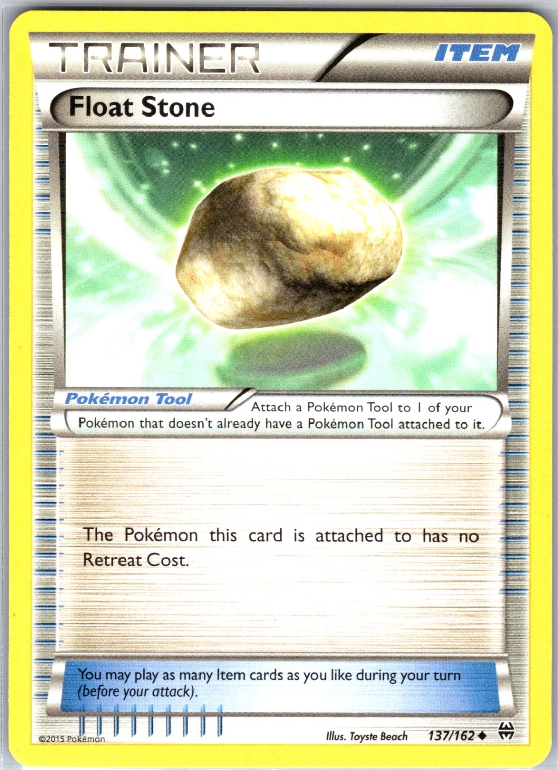 Float Stone 137/162 Uncommon Regular Card XY - BREAKthrough Pokemon TCG LP