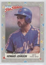 1988 Fleer Star Stickers Howard Johnson #104 te2