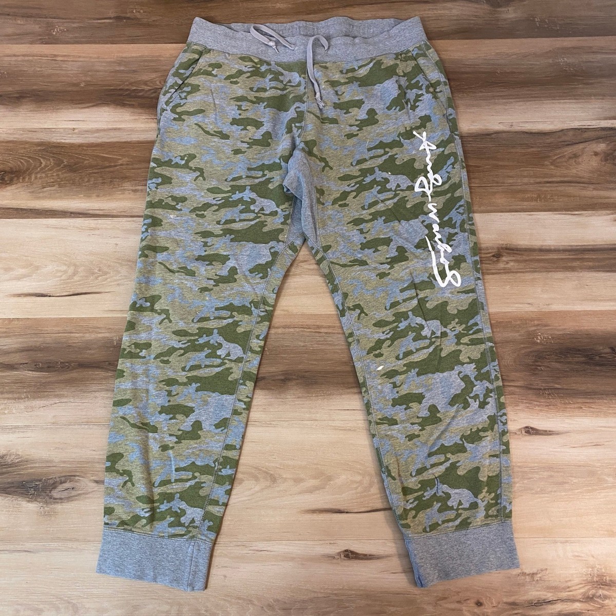 Uniqlo SPRZ NY Andy Warhol Camo Jogger Sweatpants Mens XL Drawstring