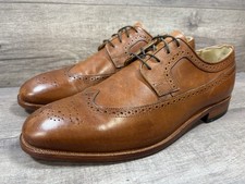 Johnston & Murphy Wingtip 24-91000 Dress Shoes Brown Leather Mens Size 12 D