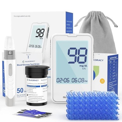 G-425-2 Blood Glucose Monitor Kit, 50 Test Strips and 50 Lancets, Blood... 