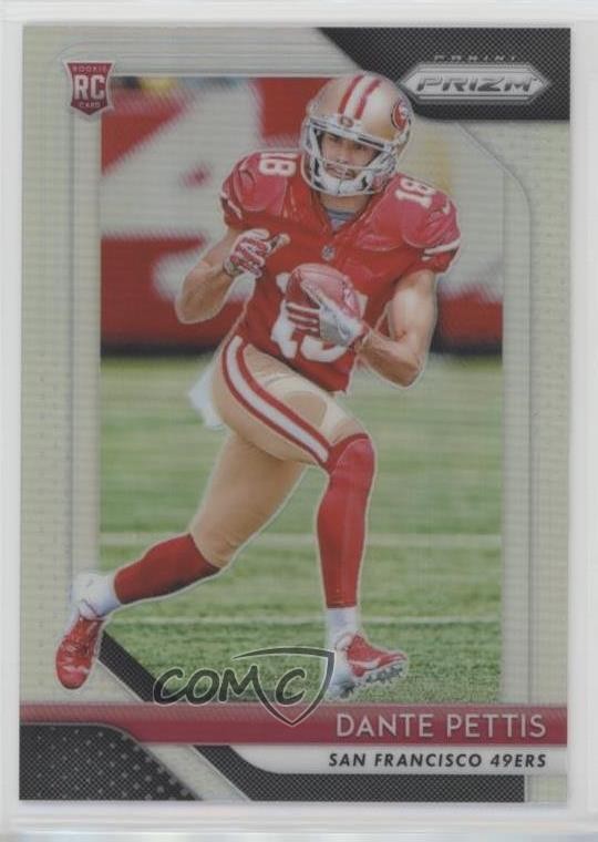 2018 Panini Prizm Rookie Silver Prizm Dante Pettis #218 h3a