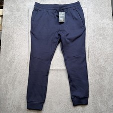 Under 5'10 Flex Jogger Pants 34x26 Navy Stretch Athletic Cuffed