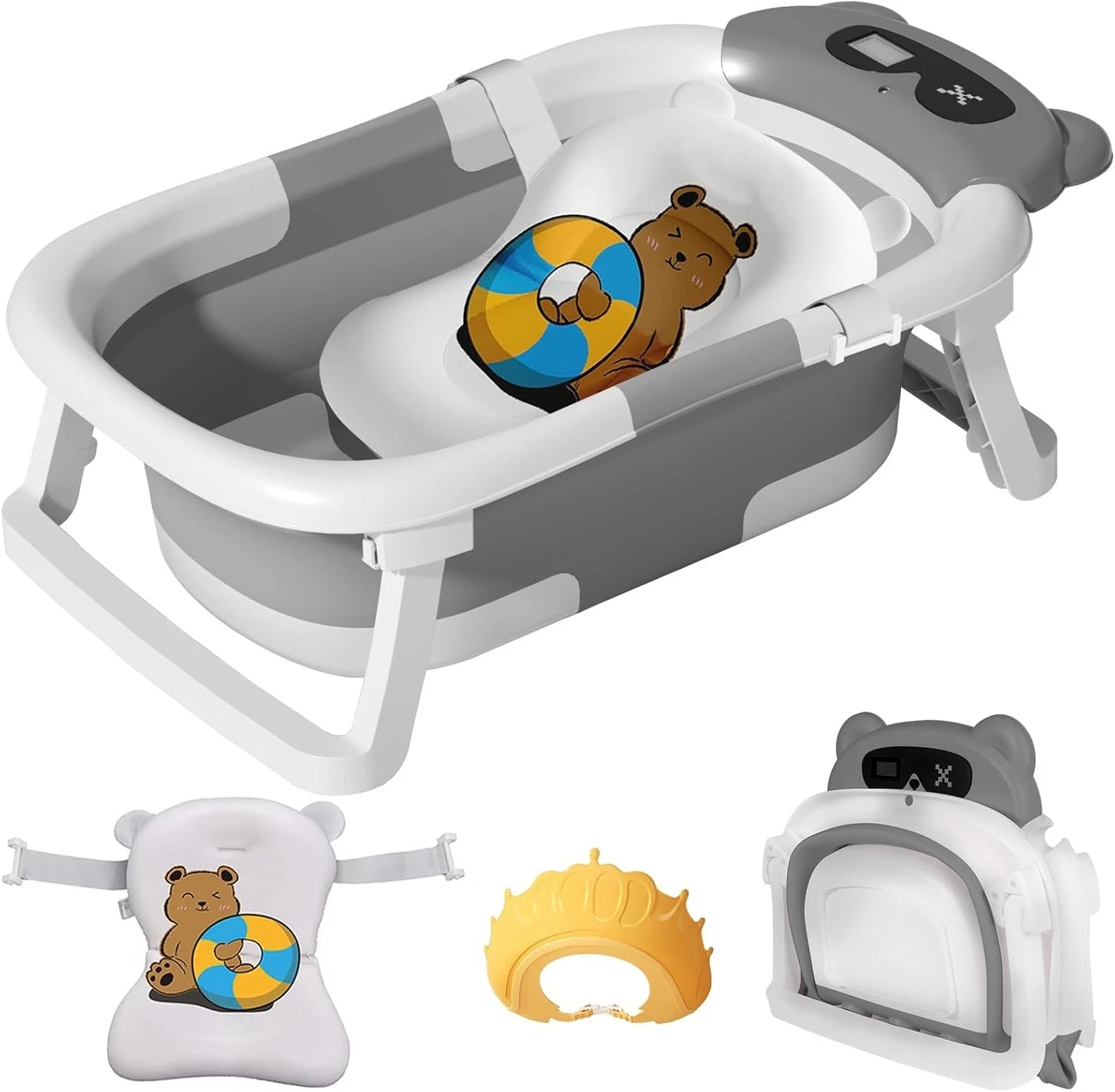 Collapsible Baby Bathtub, Foldable Infant Tub for Newborn to Toddler 0-36 Months
Opens in a new wind