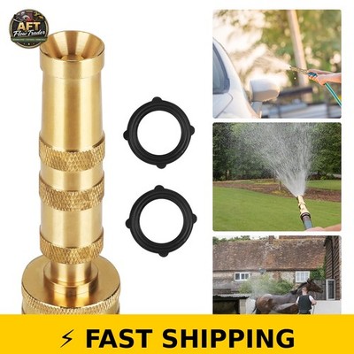 EEEkit Heavy Duty Brass Adjustable Hose Nozzle - 3/4'' Thread
