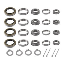 Trailer Hub Wheel Bearing Kit 25580 25520 14125A 14276 with Double Lip Grease...