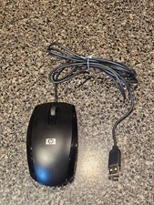 HP Wired Corded USB Black Optical Computer Mouse 505062-001    TESTED, WORKING 