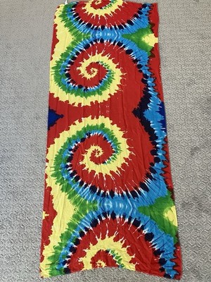 Tie Dye Rainbow Color Costume Scarf 56  x 23  100% Polyester   