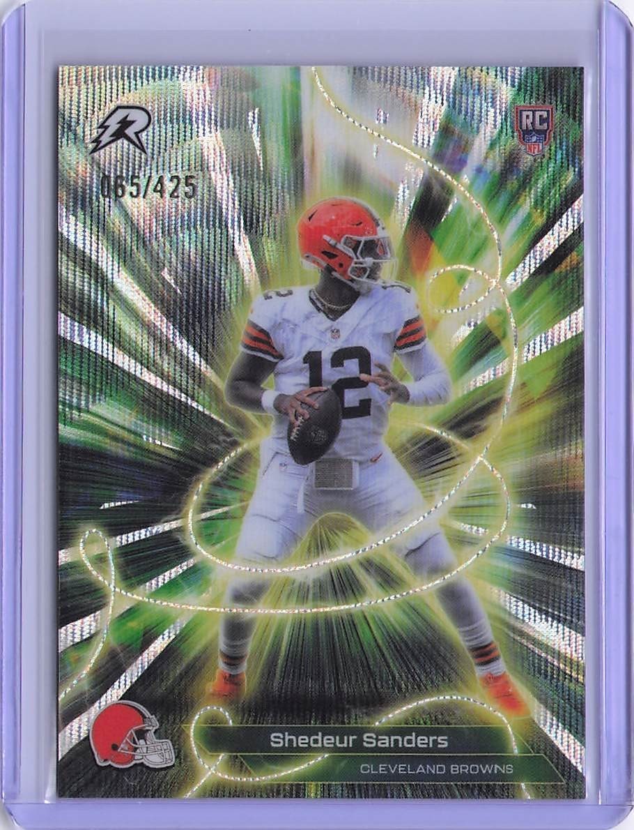 Shedeur Sanders 2025 Topps Resurgence Conductors #C18 Surge Refractor