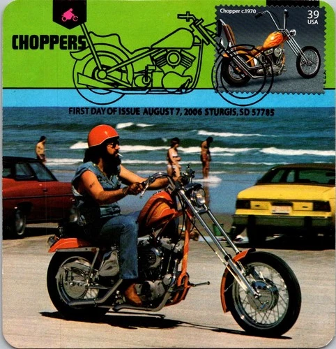 Dr Jim Stamps Maximum Card Chopper Motorcycle 39C Fdc