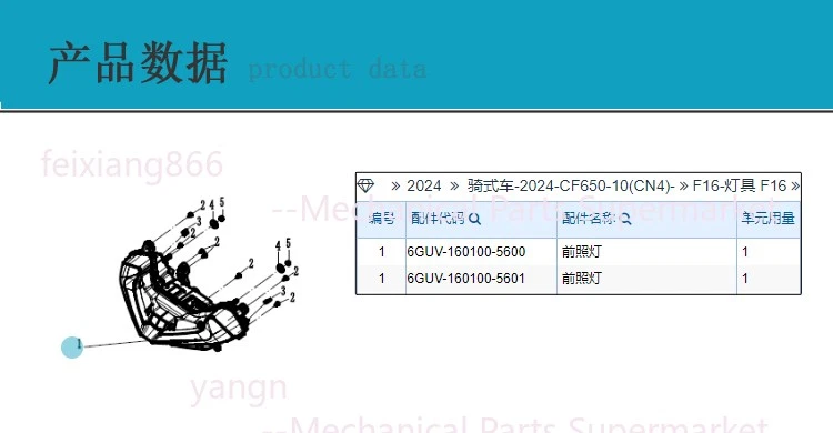 Conjunto de faros para CFMOTO 675SR/SS CF650-10 faros luz de circulación diurna Foto 4 de 4